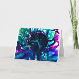 Abstrakt Färg Study 287, kort