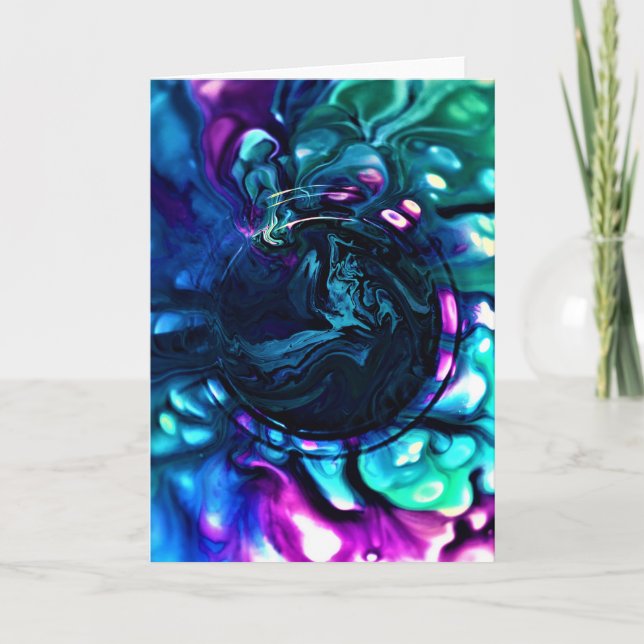 Abstrakt Färg Study 287, kort (Framsida)
