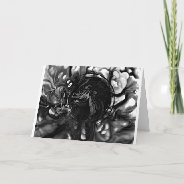 Abstrakt Färg Study 287 / Noir, kort (Framsida)