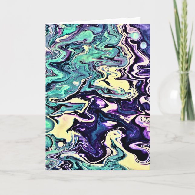 Abstrakt Färg Study 294, kort (Framsida)