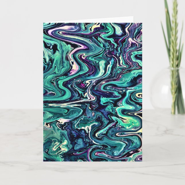 Abstrakt Färg Study 295, kort (Framsida)
