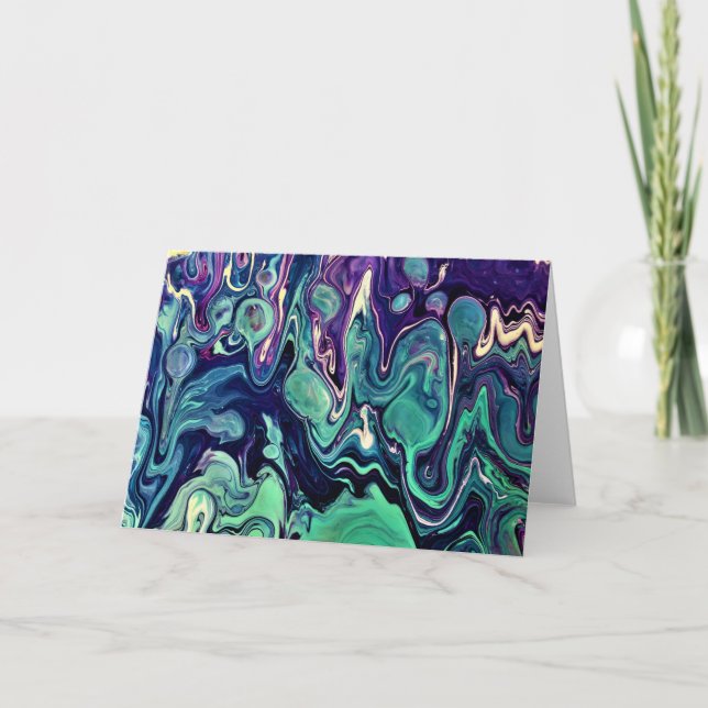 Abstrakt Färg Study 296, kort (Framsida)