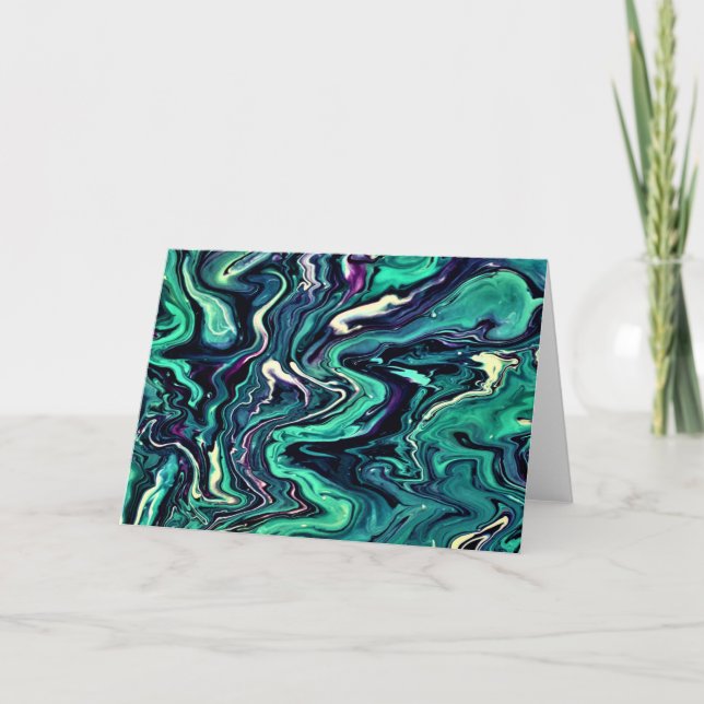 Abstrakt Färg Study 297, kort (Framsida)