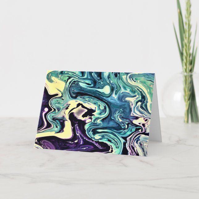 Abstrakt Färg Study 298, kort (Framsida)