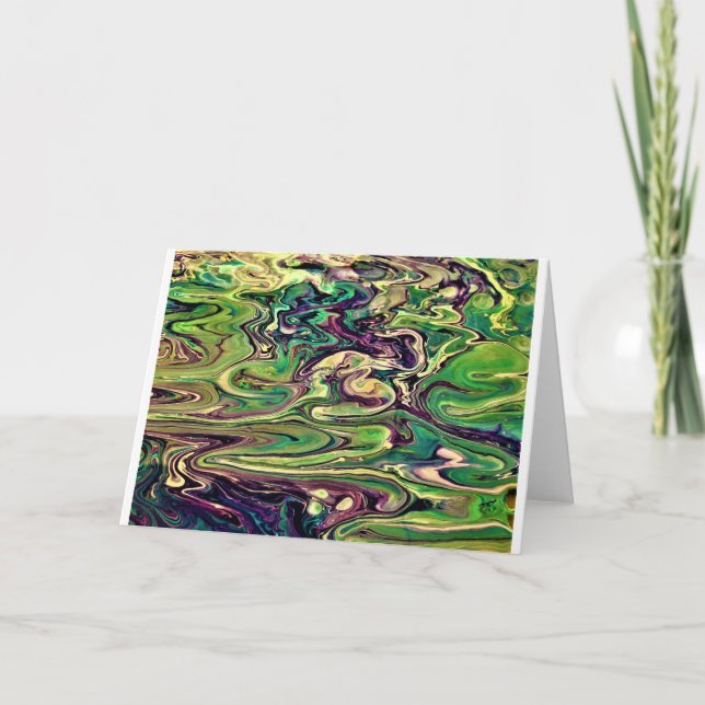 Abstrakt Färg Study 299, kort (Framsida)