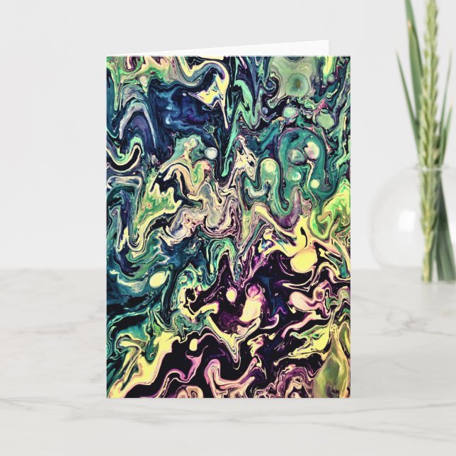 Abstrakt Färg Study 301, kort (Framsida)