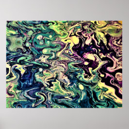 Abstrakt Färg Study 301 Poster