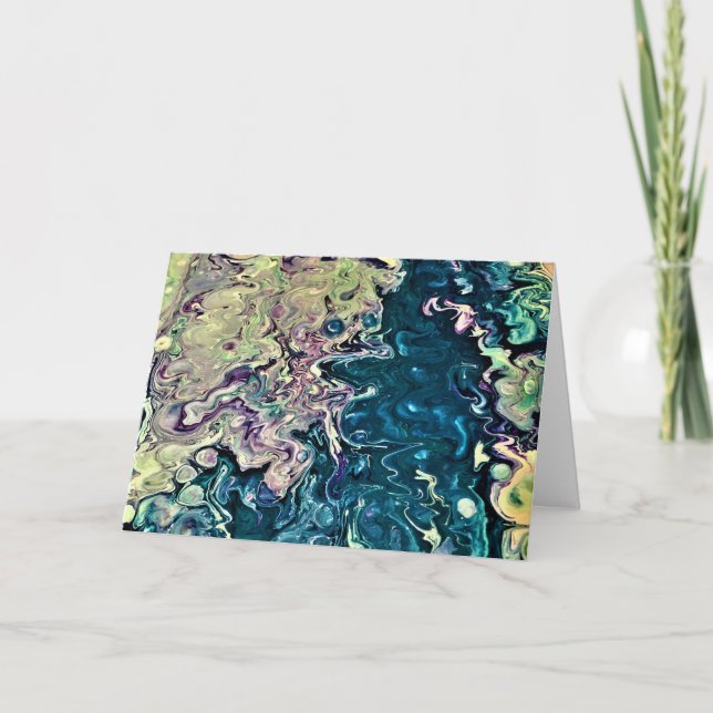 Abstrakt Färg Study 303, kort (Framsida)