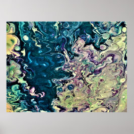 Abstrakt Färg Study 303 Poster