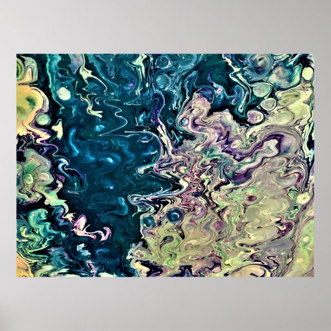 Abstrakt Färg Study 303 Poster (Framsidan)