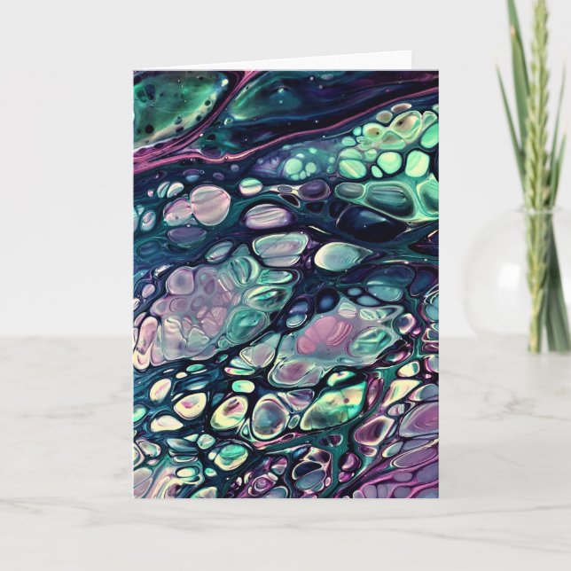 Abstrakt Färg Study 304, kort (Framsida)