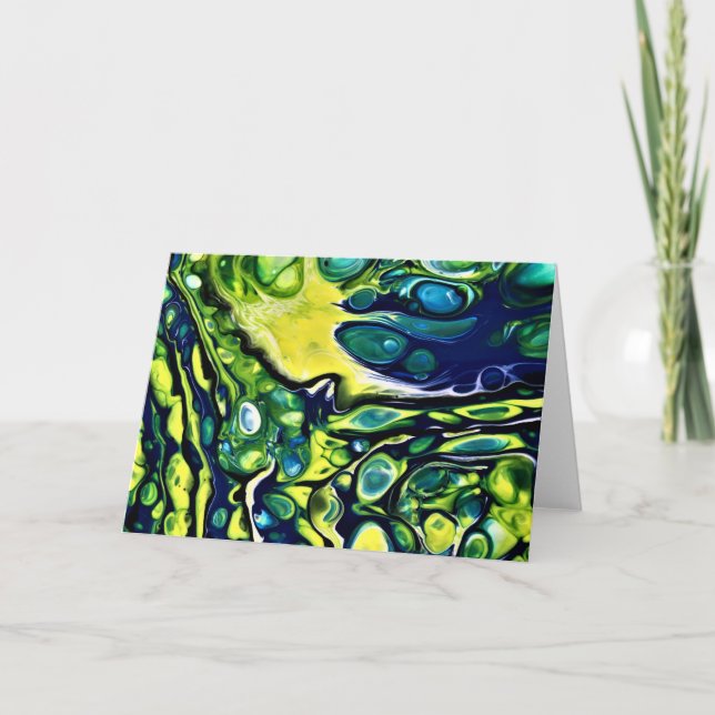 Abstrakt Färg Study 304, kort (Framsida)