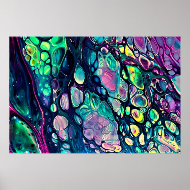 Abstrakt Färg Study 304 Poster (Framsidan)