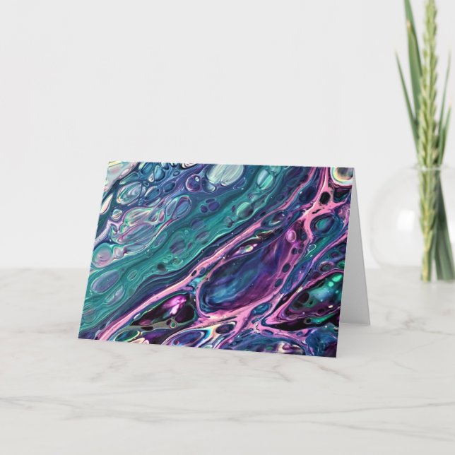 Abstrakt Färg Study 305, kort (Framsida)