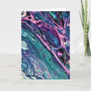 Abstrakt Färg Study 305, kort