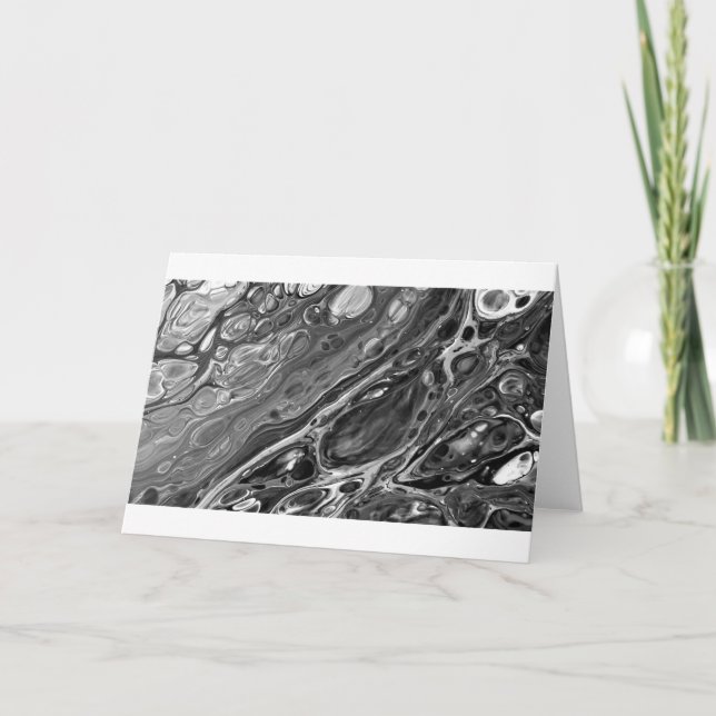 Abstrakt Färg Study 305 / Noir, kort (Framsida)