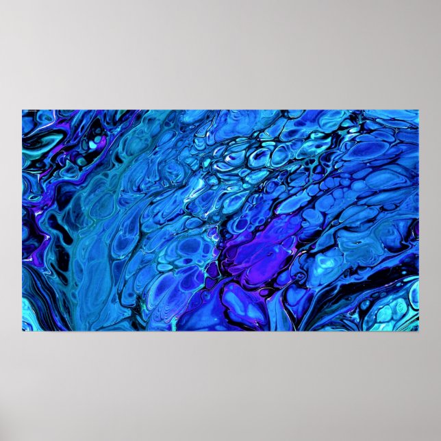 Abstrakt Färg Study 306 Poster (Framsidan)