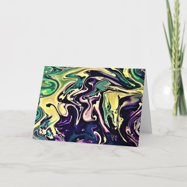 Abstrakt Färg Study 308, kort (Framsida)