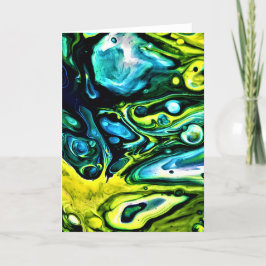 Abstrakt Färg Study 314, kort