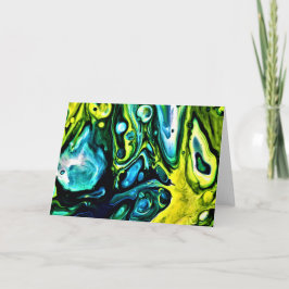 Abstrakt Färg Study 314, kort