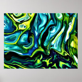 Abstrakt Färg Study 315 Poster