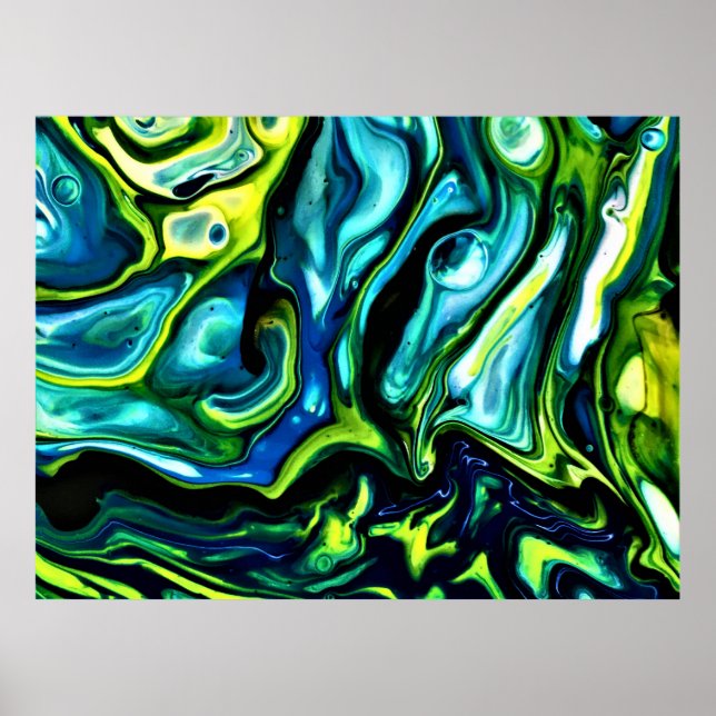 Abstrakt Färg Study 315 Poster (Framsidan)