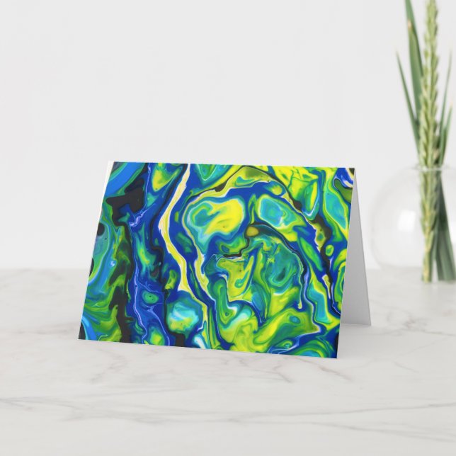 Abstrakt Färg Study 317, kort (Framsida)