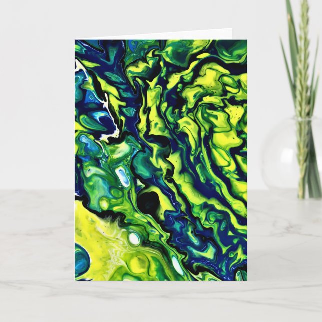 Abstrakt Färg Study 318, kort (Framsida)