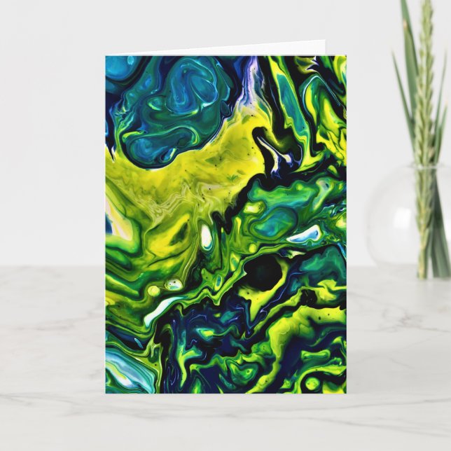 Abstrakt Färg Study 319, kort (Framsida)