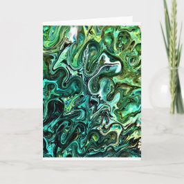 Abstrakt Färg Study 327, kort