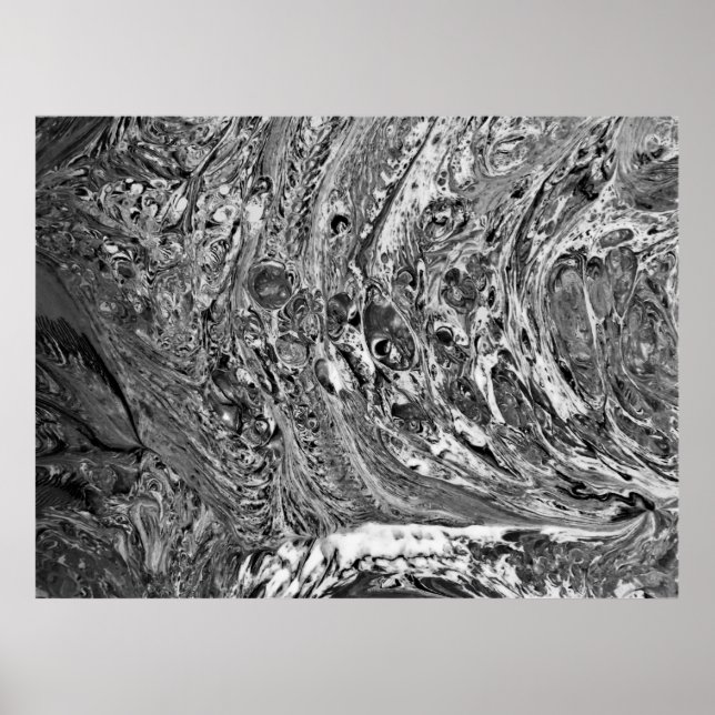 Abstrakt Färg Study 32 / Noir Poster (Framsidan)