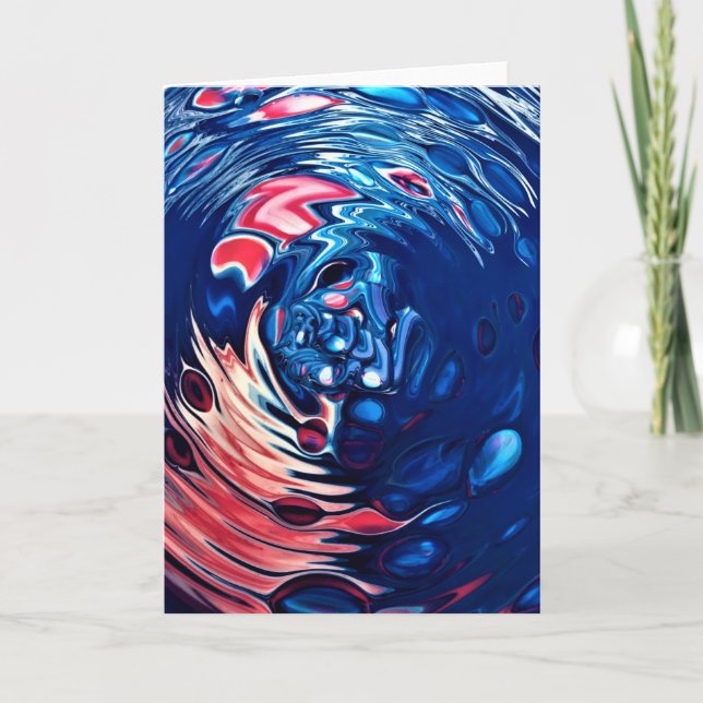 Abstrakt Färg Study 330, kort (Framsida)