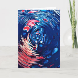 Abstrakt Färg Study 330, kort