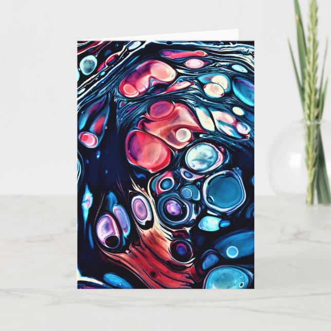 Abstrakt Färg Study 335, kort (Framsida)
