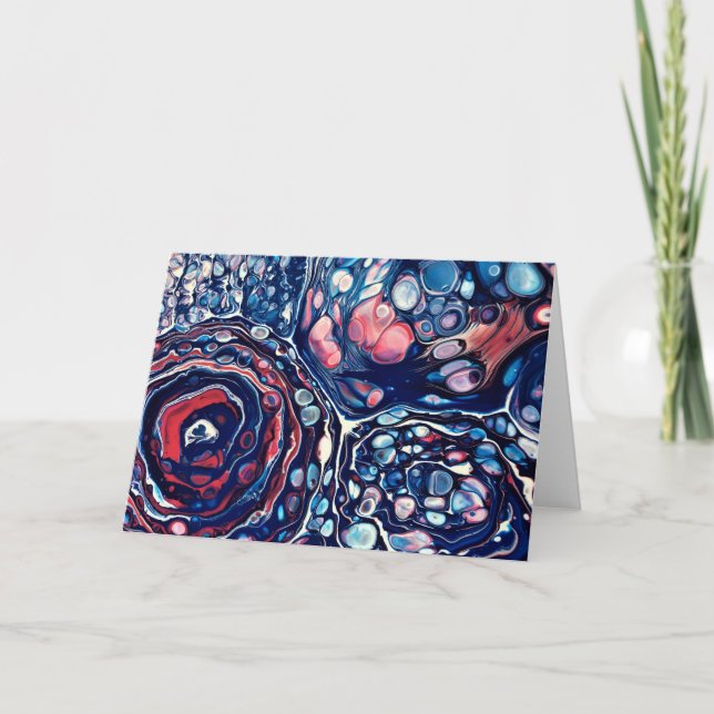 Abstrakt Färg Study 336, kort (Framsida)