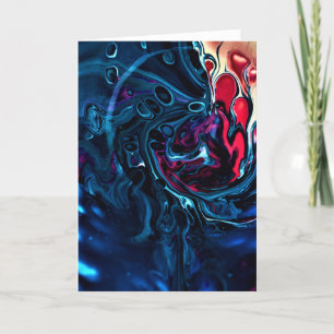 Abstrakt Färg Study 337, kort