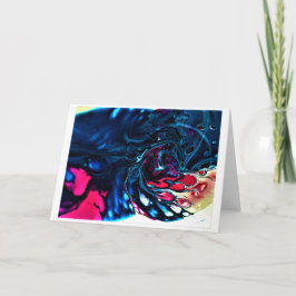 Abstrakt Färg Study 337, kort