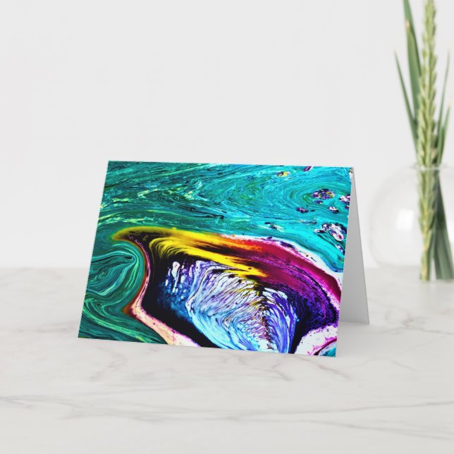 Abstrakt Färg Study 33, kort (Framsida)