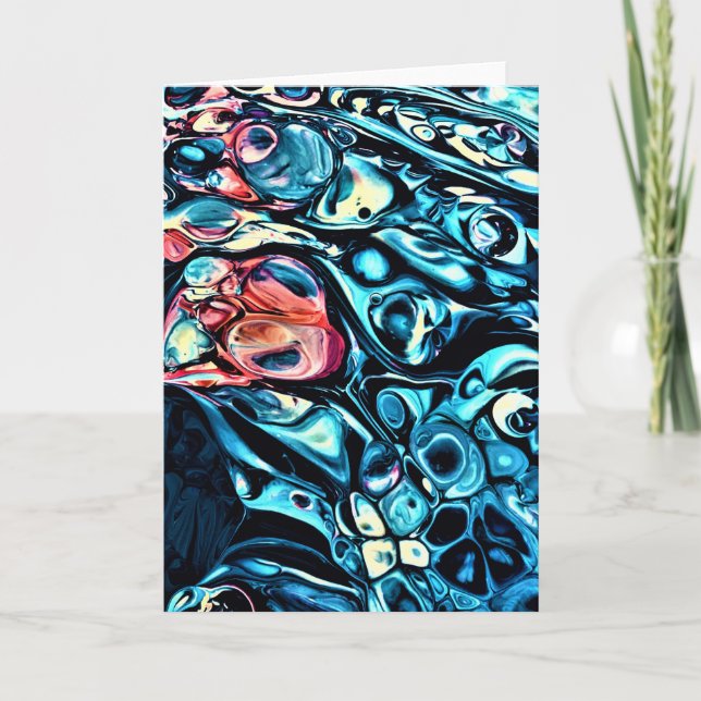 Abstrakt Färg Study 340, kort (Framsida)