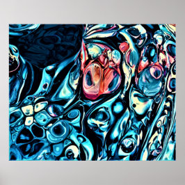 Abstrakt Färg Study 340 Poster