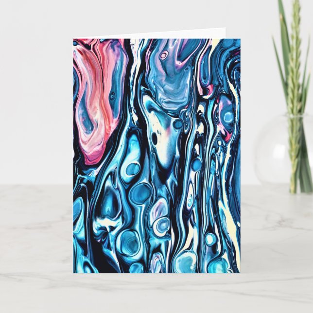 Abstrakt Färg Study 343, kort (Framsida)