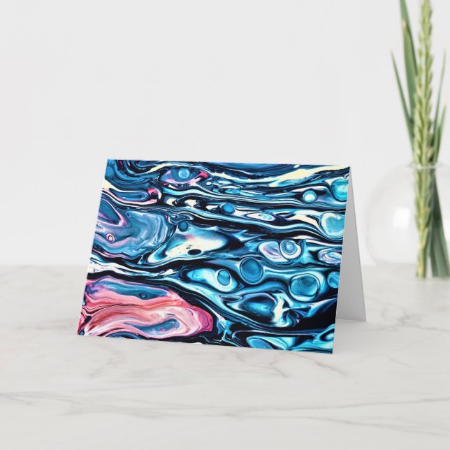 Abstrakt Färg Study 343, kort (Framsida)