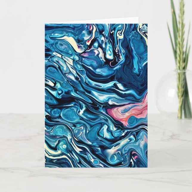 Abstrakt Färg Study 344, kort (Framsida)