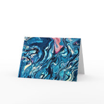 Abstrakt Färg Study 344, kort