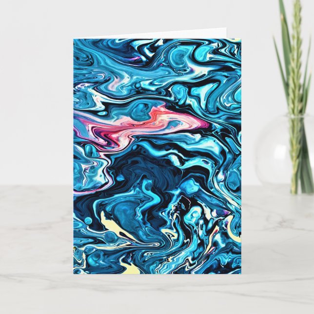 Abstrakt Färg Study 345, kort (Framsida)