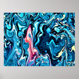 Abstrakt Färg Study 345 Poster