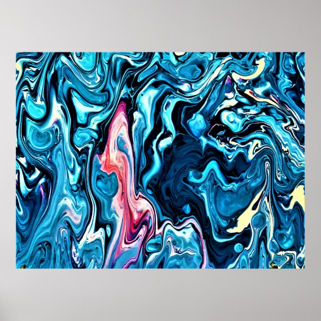 Abstrakt Färg Study 345 Poster (Framsidan)