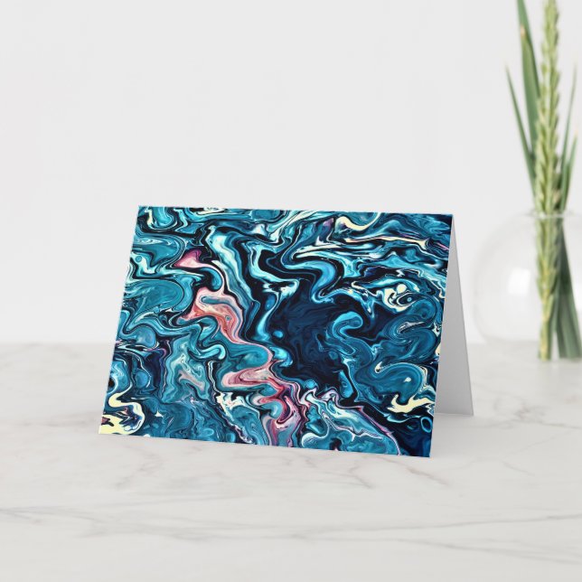 Abstrakt Färg Study 347, kort (Framsida)