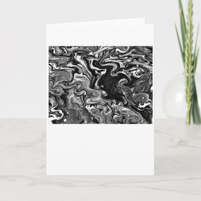 Abstrakt Färg Study 347 / Noir, kort (Framsida)