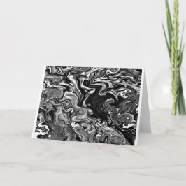 Abstrakt Färg Study 347 / Noir, kort